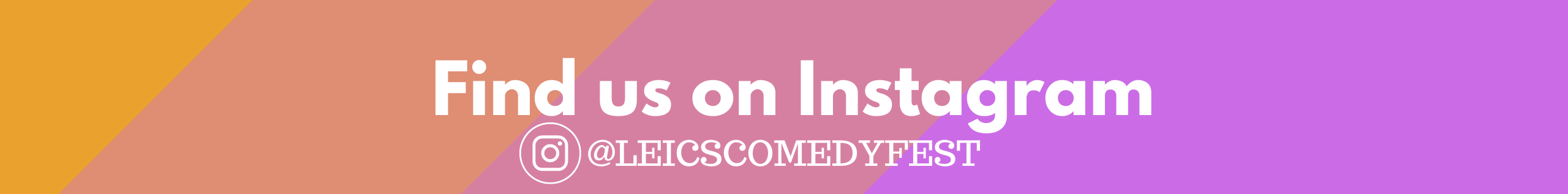 Find us on Instagram